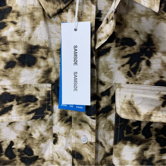 Samsoe Samsoe tie dye sleeveless button down shirt new with tag size Small - Picture 7 of 9